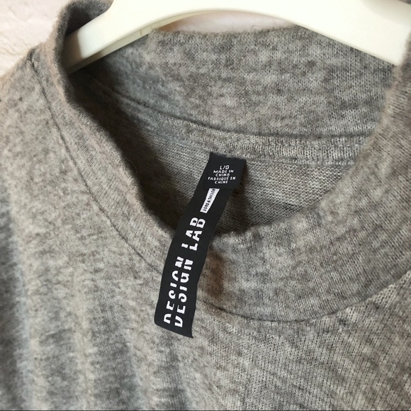 NWT Design Lab twist-front cropped sweater - size Large - Picture 6 of 13